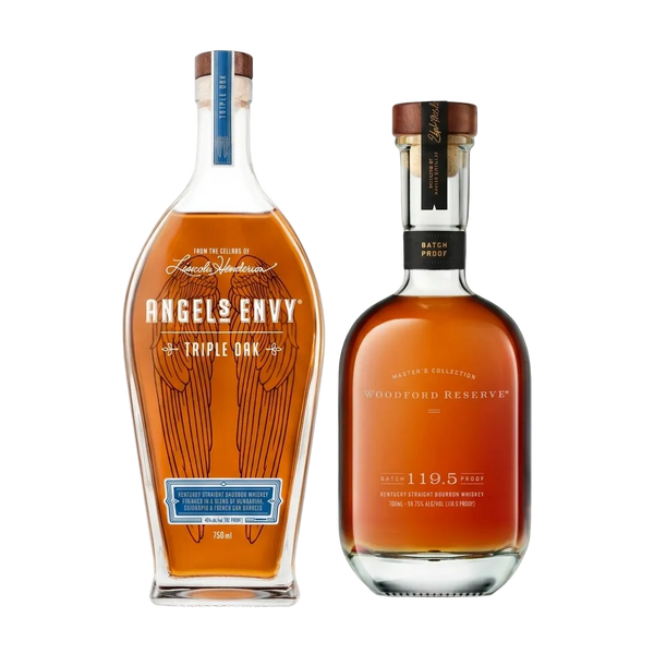 Woodford Reserve Batch Proof 2024 & Angel's Envy Triple Oak Bourbon Bundle