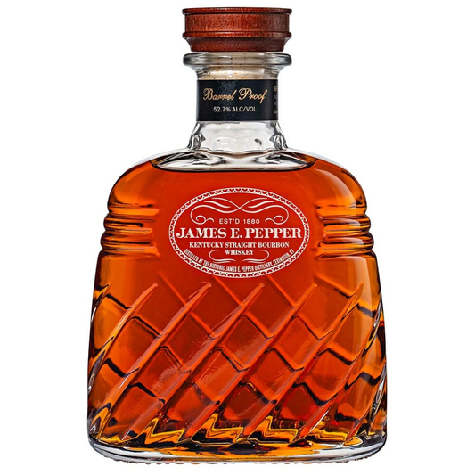 James E. Pepper Decanter Barrel Proof Bourbon Whiskey