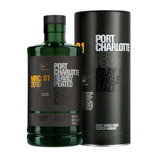 Bruichladdich Port Charlotte 10 Year Single Malt Scotch Whisky. X