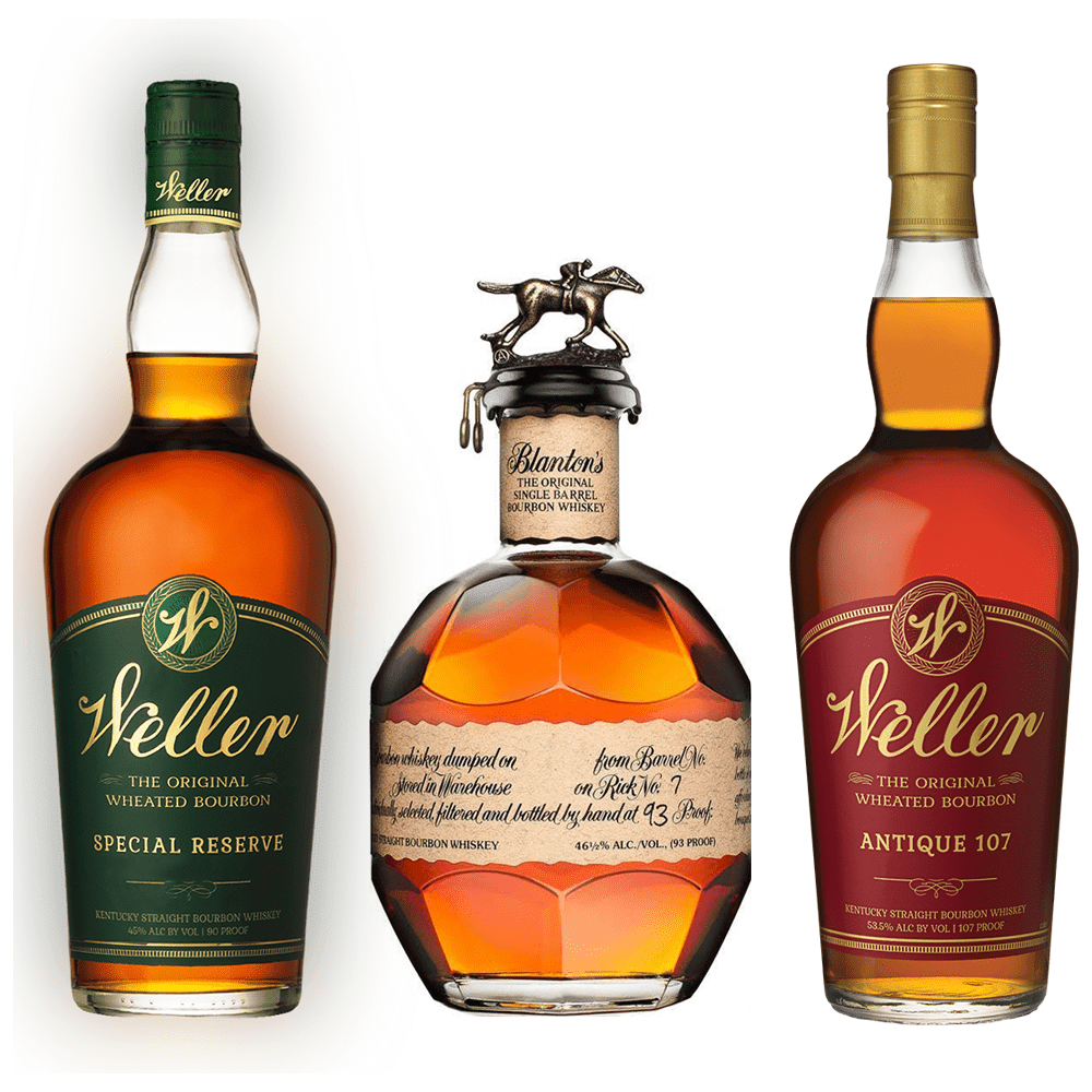Buffalo Trace Master Bundle: Blanton's, Weller Antique 107, and Weller Special Reserve