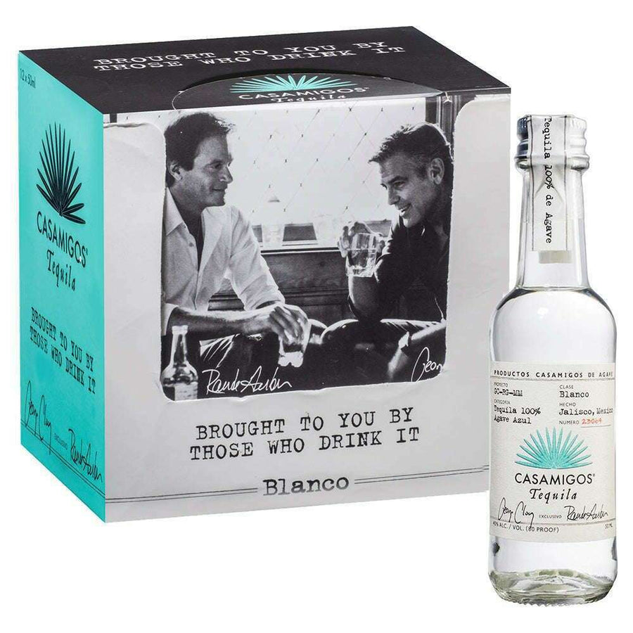 Casamigos Blanco Tequila 12 x 50ml | Mini Alcohol Bottles - Bourbon Central