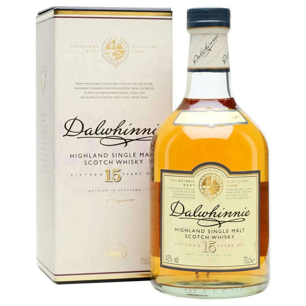 Dalwhinnie 15 Year Single Malt Scotch Whisky.