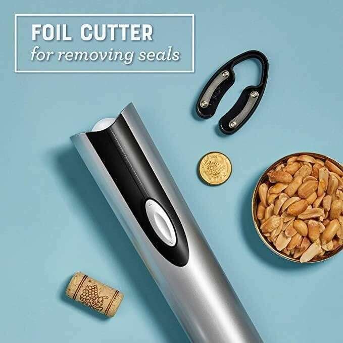 Electric Wine Bottle Opener with Foil Cutter - Bourbon Central