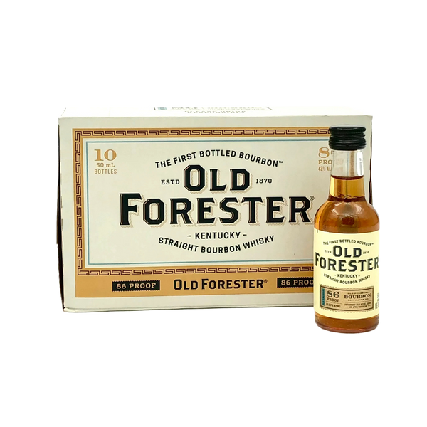 Old Forester Kentucky Straight Bourbon 10 x 50 mL | Mini Alcohol Bottles