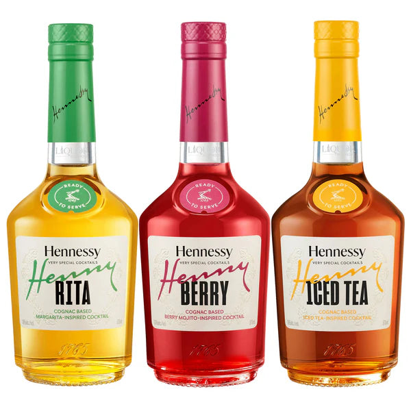 Hennessy Iced Tea, Berry, and Rita RTDs Bundle