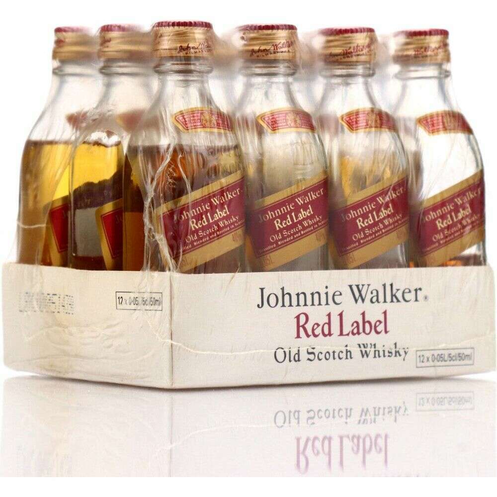 Buy Johnnie Walker Red Label 12 x 50ml | Mini Bottles Online