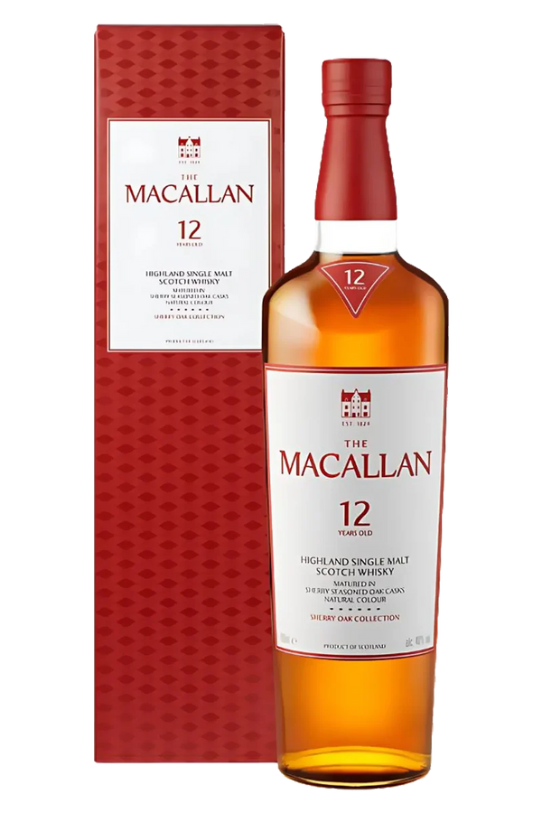 Macallan Sherry Oak Scotch Single Malt 12 Year