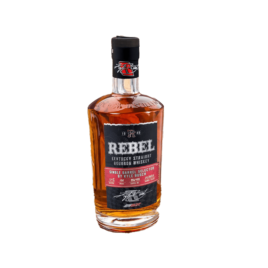 Rebel Single Barrel Selected By Kyle Busch Kentucky Straight Bourbon Whiskey - Bourbon Central