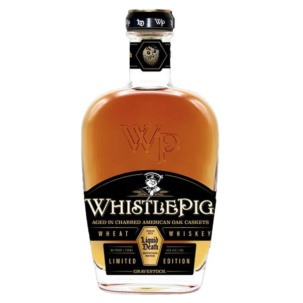 WhistlePig X Liquid Death Gravestock Wheat Whiskey