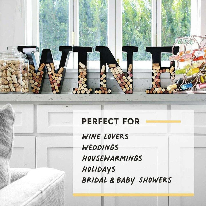 Wine Cork Monogram Letter Display - Bourbon Central