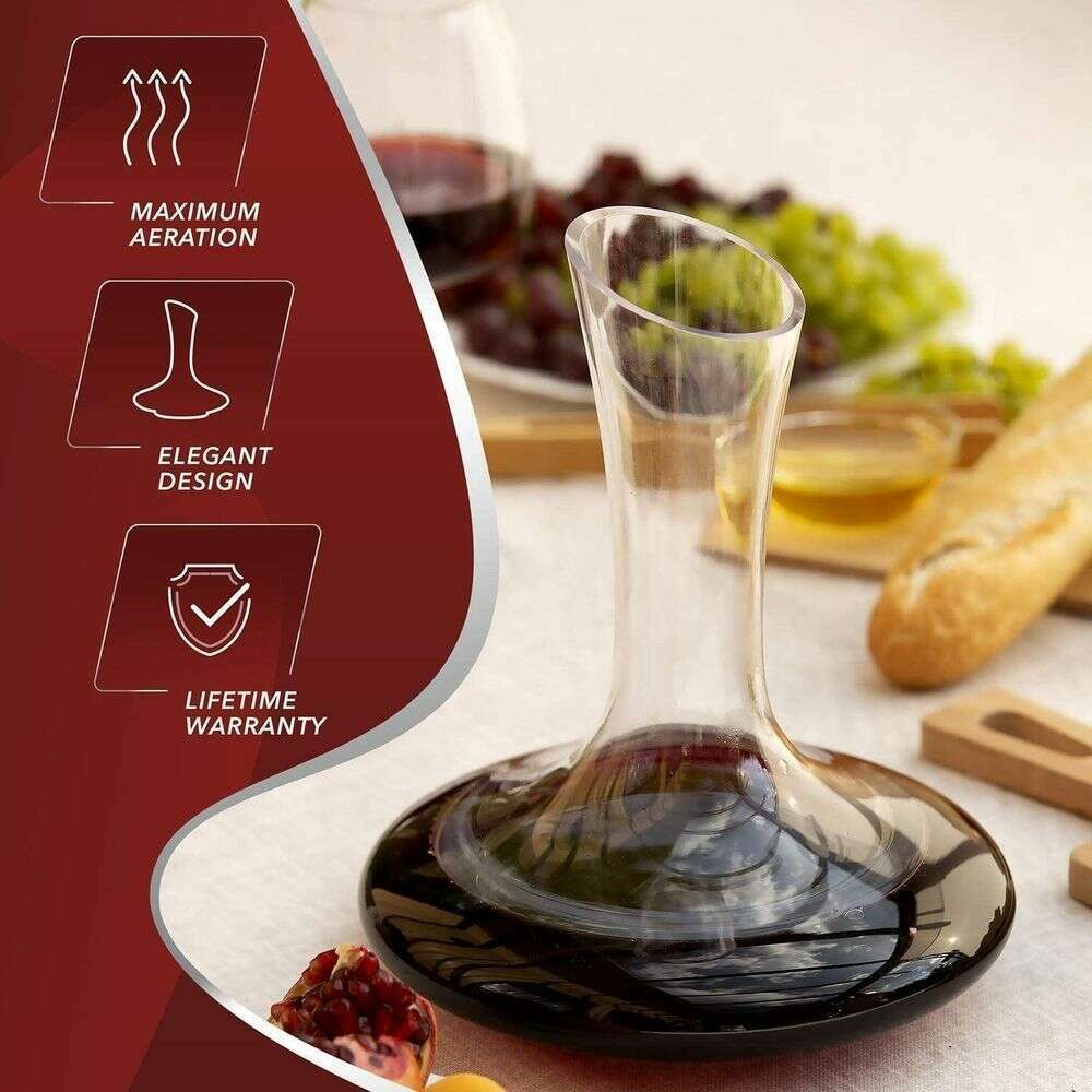 Wine Decanter - Crystal Glass - Bourbon Central