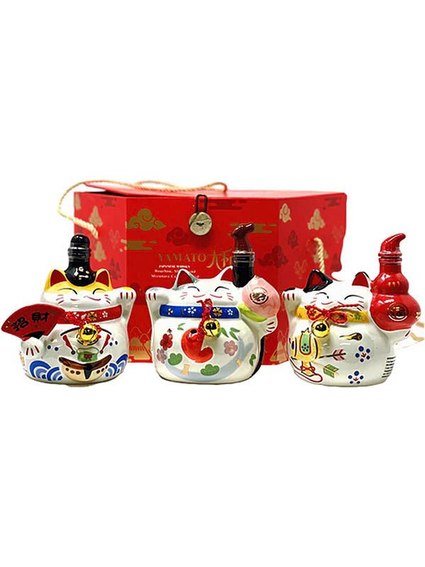 Yamato Three Cats Japanese Whiskey Gift Set
