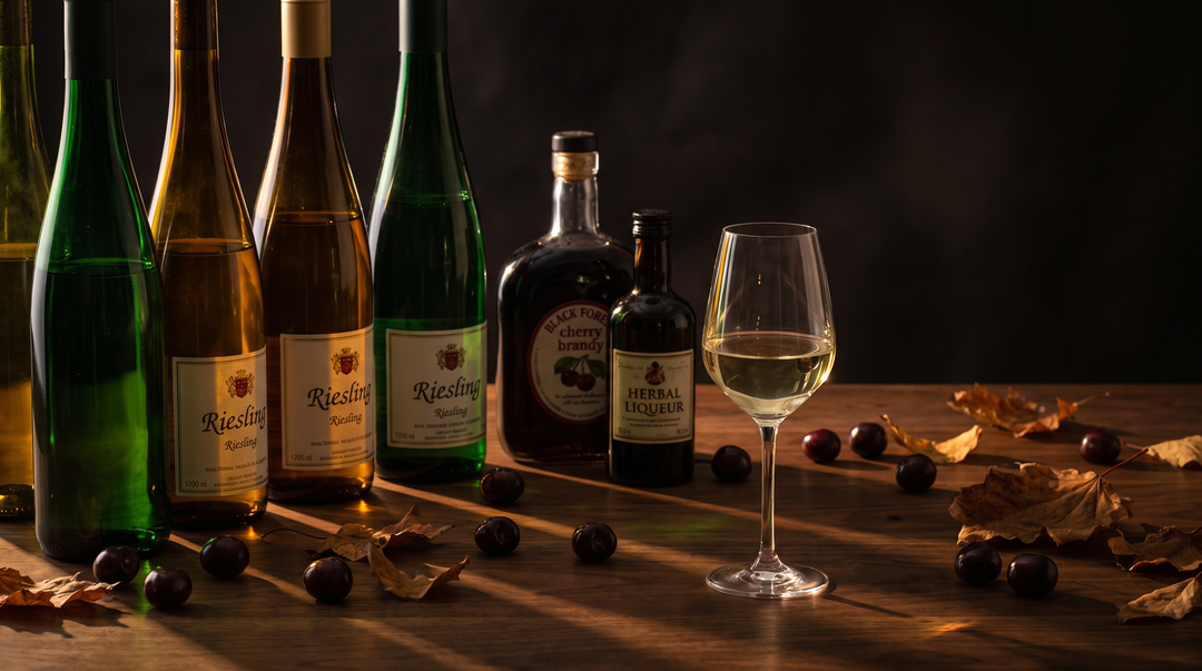 Oktoberfest Starts September 19 (2026): What Germans Actually Drink When It Isn't Beer — Riesling by Ripeness Level, Black Forest Fruit Brandy, and 8 Bottles for the Table