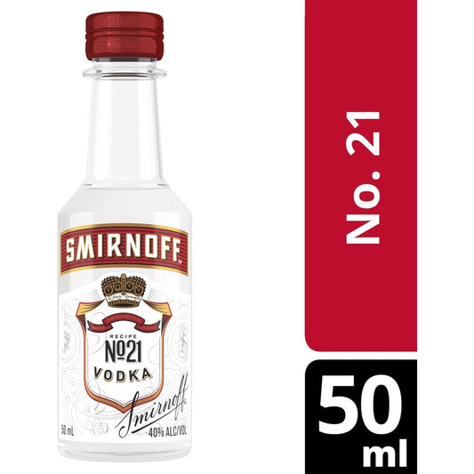 Smirnoff Vodka Original 10 x 50ml | Mini Alcohol Bottles:Bourbon Central