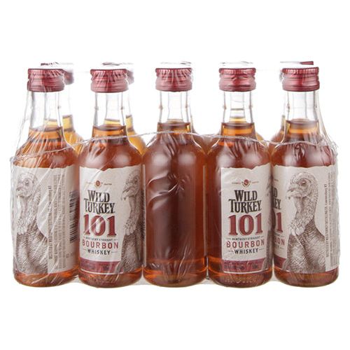 Wild Turkey 101 Bourbon 10 x 50ml | Mini Alcohol Bottles:Bourbon Central