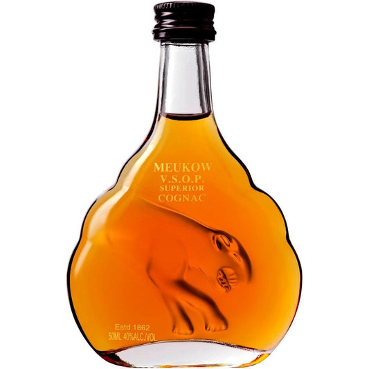 Meukow VS Cognac 12 x 50ml | Mini Alcohol Bottles:Bourbon Central