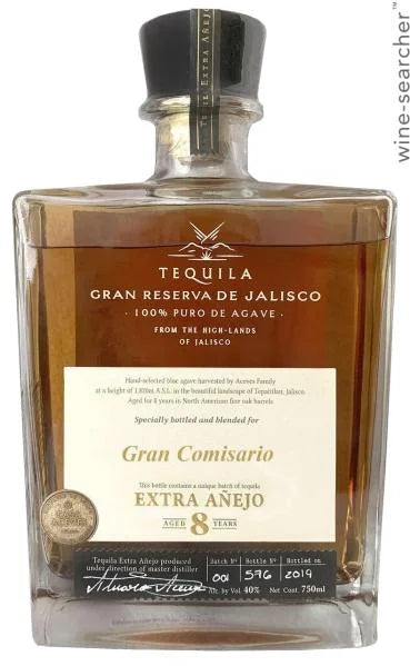 Comisario Gran Comisario 8 Year Extra Añejo Tequila