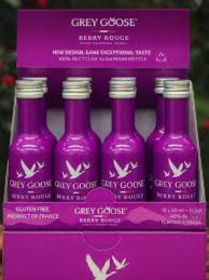 Grey Goose Berry Vodka 12 x 50ml | Mini Alcohol Bottles