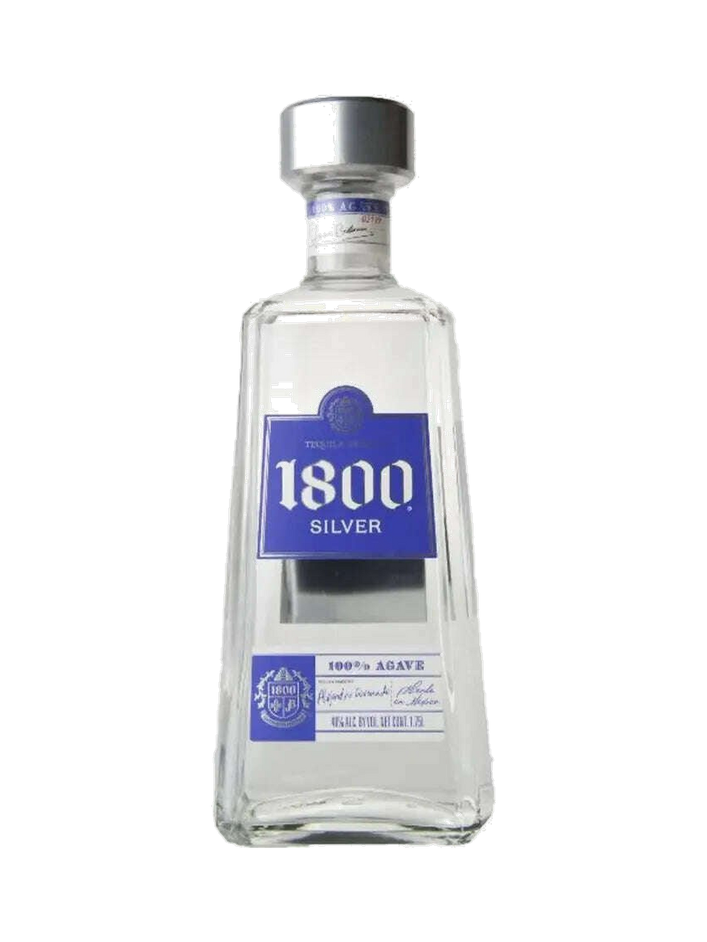 1800 Silver Tequila, $38.09 — normalized editorial product photo, Bourbon Central