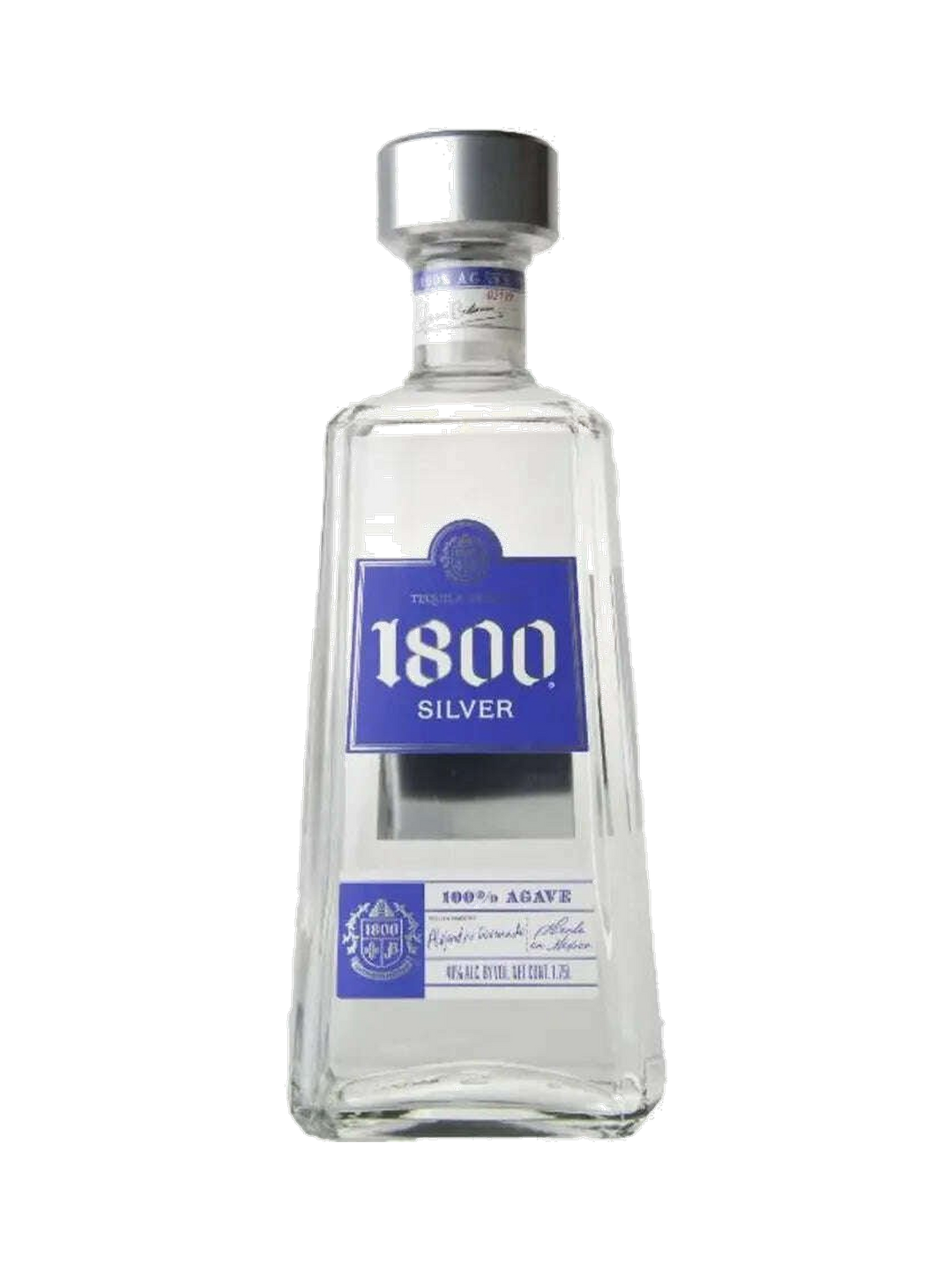1800 Silver Tequila, $38.09 — normalized editorial product photo, Bourbon Central