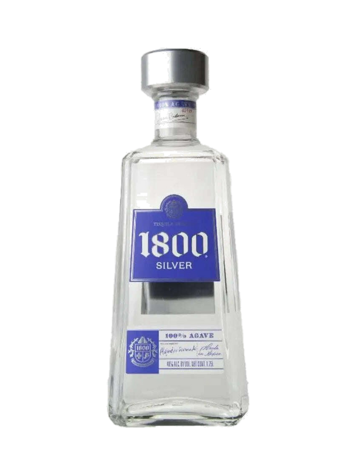 1800 Silver Tequila, $38.09 — normalized editorial product photo, Bourbon Central