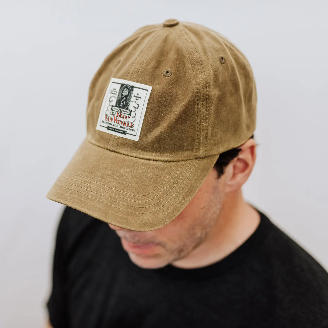 Pappy & Co Old Rip Van Winkle Waxed Cotton Hat in Sandstone