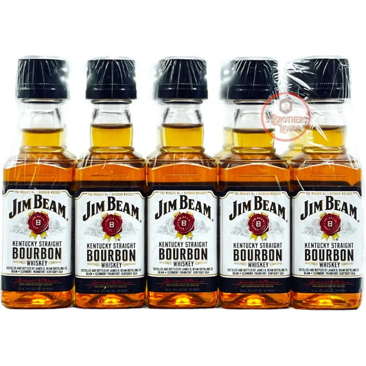 Jim Beam Straight Bourbon 10 x 50ml | Mini Alcohol Bottles:Bourbon Central