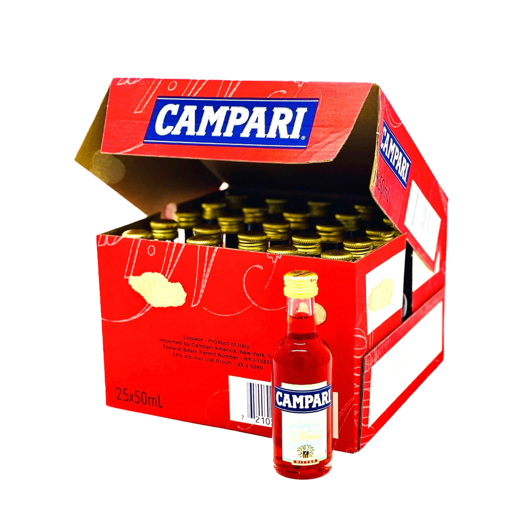 Campari Apertivo 25 x 50 ml | Mini Alcohol Bottles