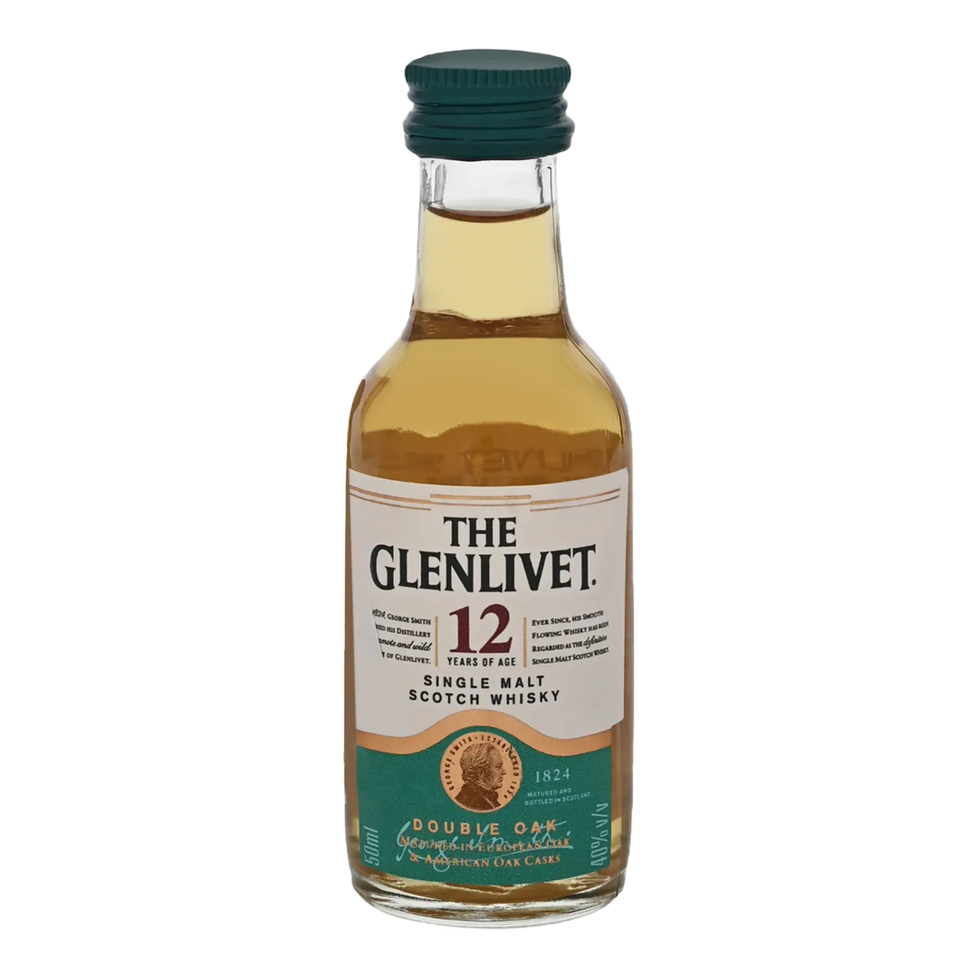 Glenlivet 12 Year Single Malt 12 x 50 mL | Mini Liquor Bottles