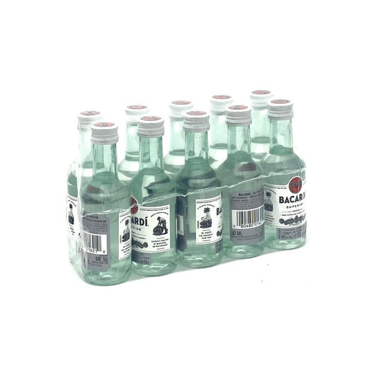 Bacardi Superior 10 x 50ml | Mini Alcohol Bottles:Bourbon Central