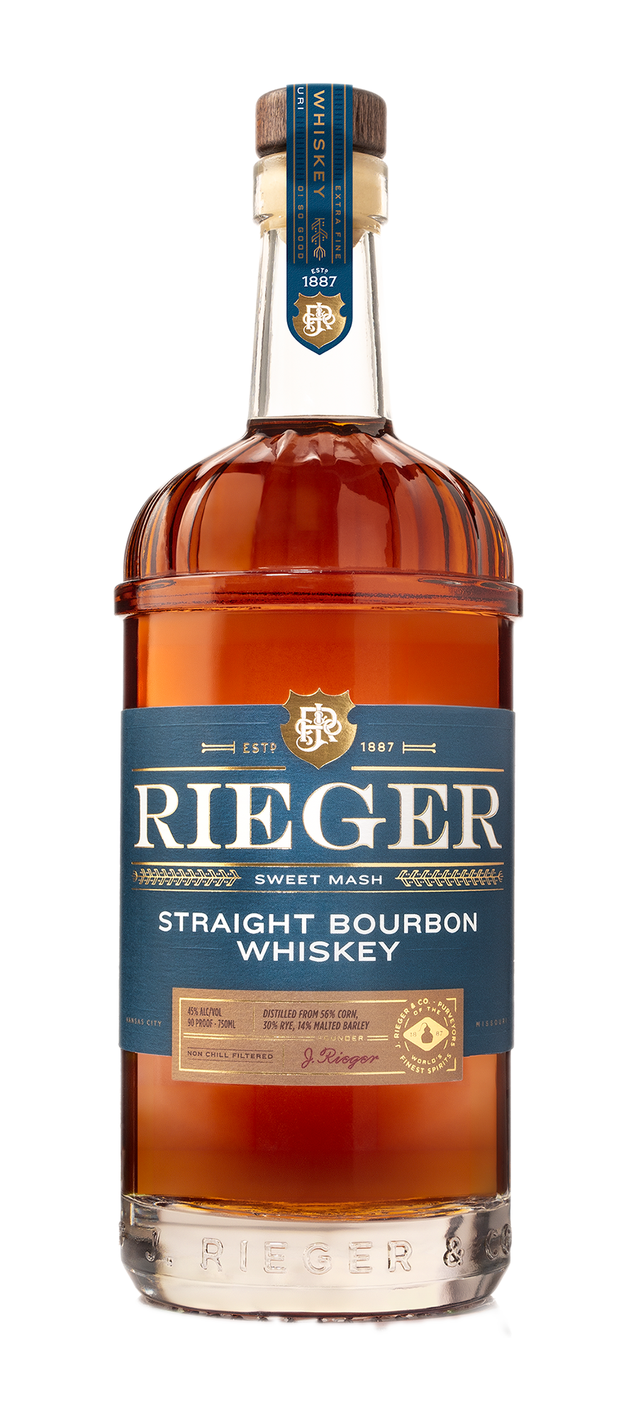 Rieger Straight Bourbon Whiskey