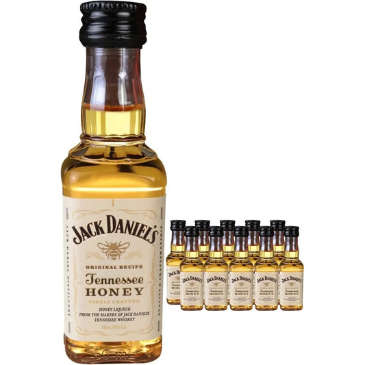 Jack Daniel's Tennessee Whiskey Honey 10 x 50 ml | Mini Alcohol Bottles:Bourbon Central