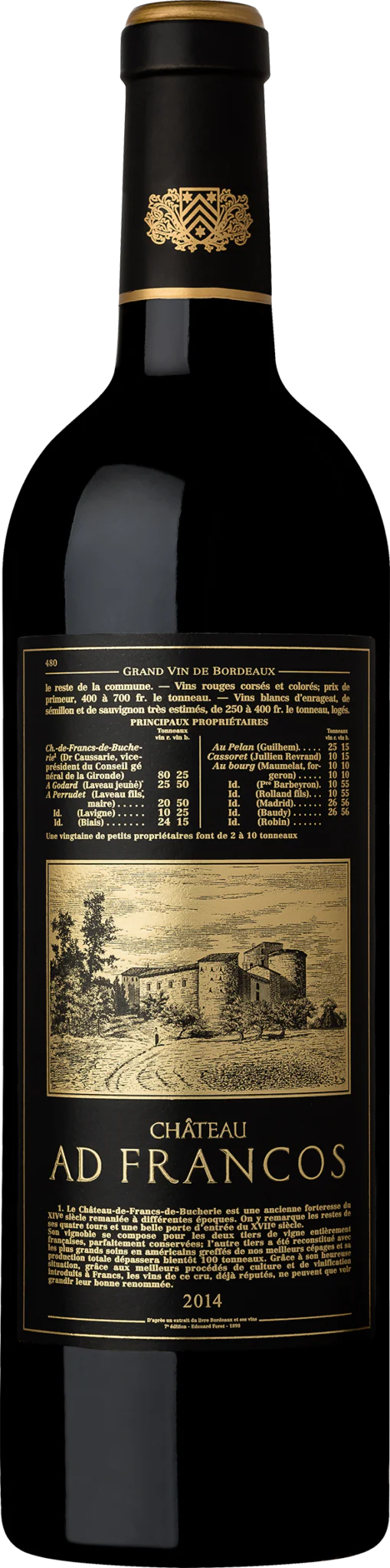 Château Ad Francos Rouge Francs Côtes de Bordeaux