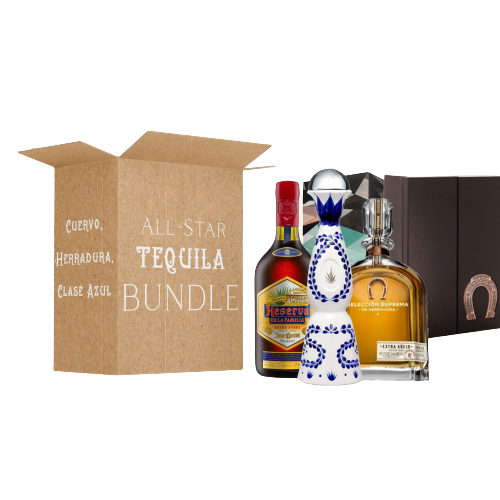 All-Star Tequila Bundle: Cuervo Reserva, Herradura Suprema, Clase Azul Reposado:Bourbon Central