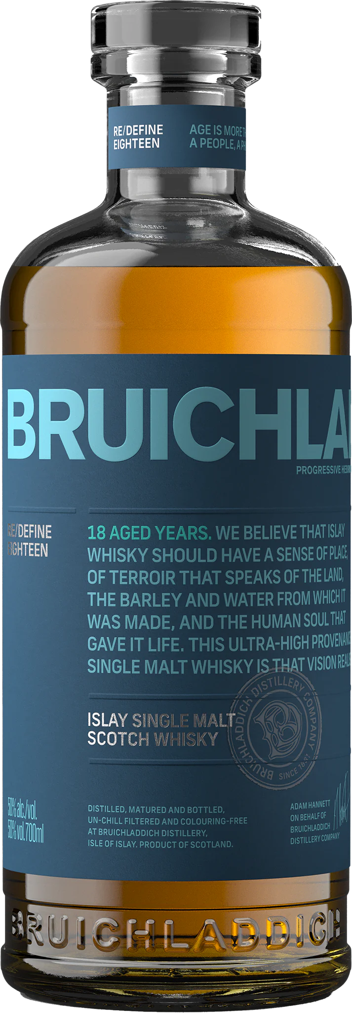 Bruichladdich 18 Years Old Islay Single Malt Scotch Whisky 100 Proof
