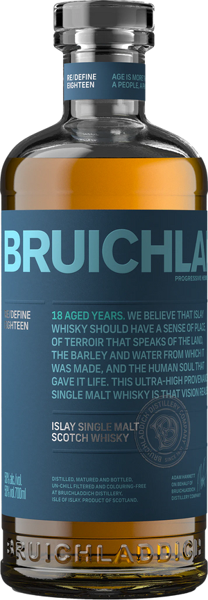 Bruichladdich 18 Years Old Islay Single Malt Scotch Whisky 100 Proof