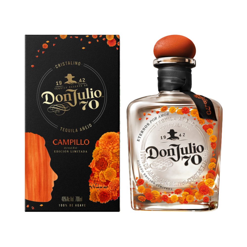 Don Julio 70th Anniversary Día de los Muertos 2026 Añejo Claro Tequila