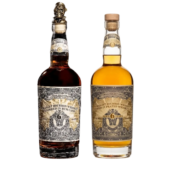 World Whiskey Society 6 Year Rum & 6 Year Peated Cask Finish Bourbon Bundle