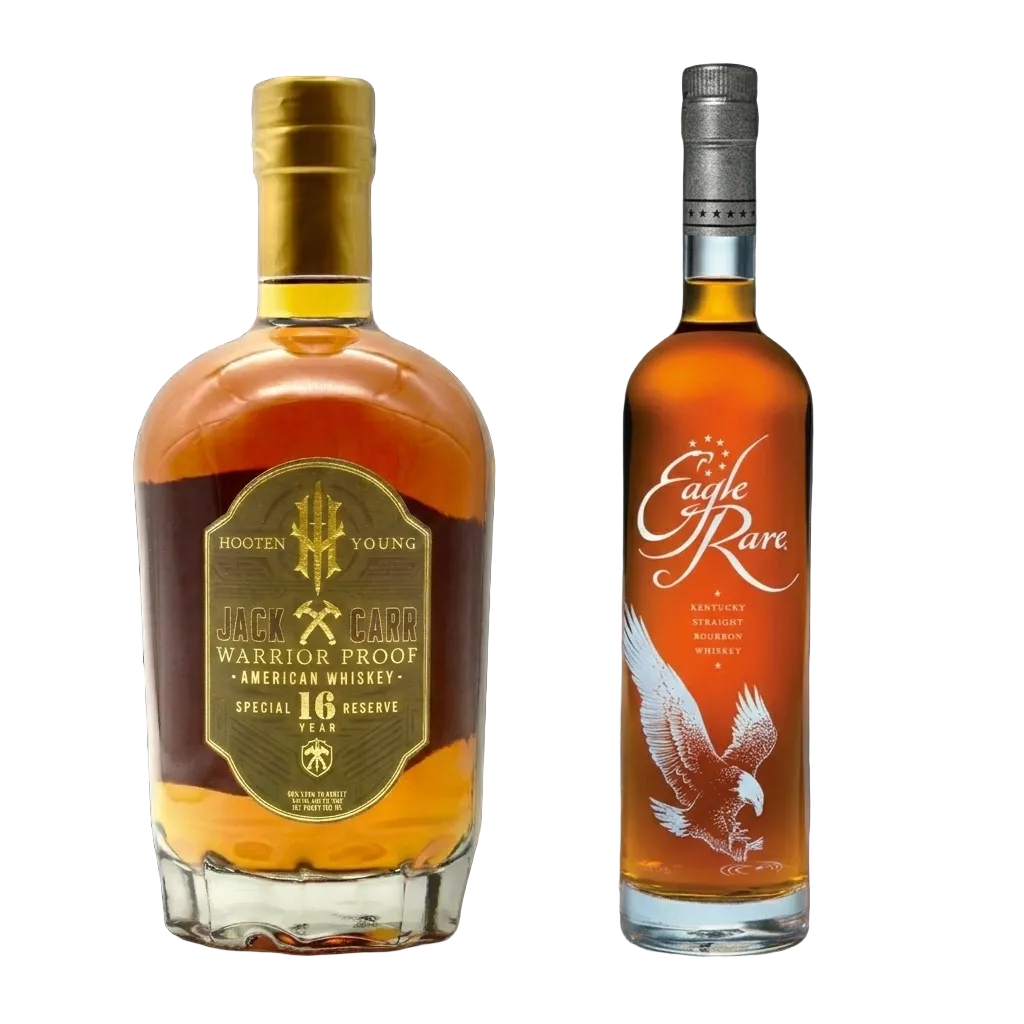 Hooten Young 16 Year Jack Carr Warrior & Eagle Rare Bourbon Whiskey Bundle