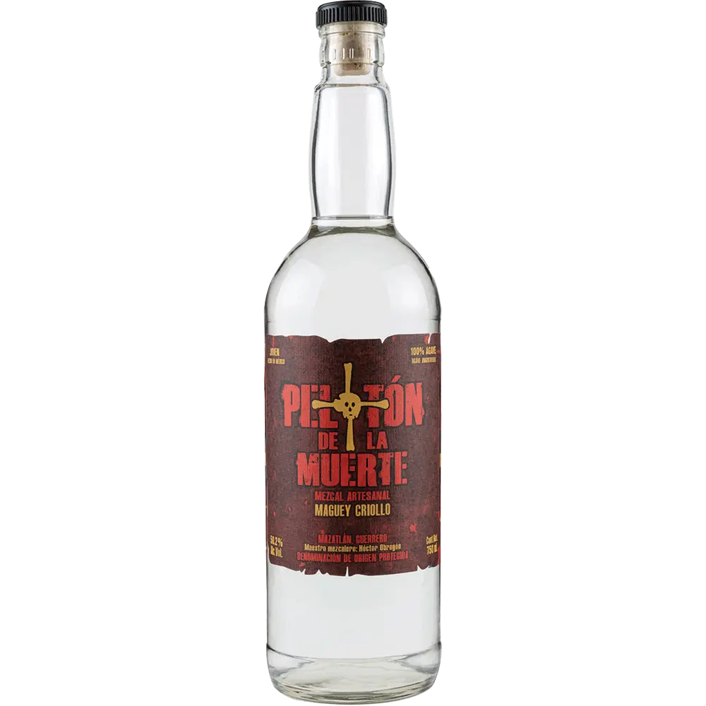 Pelotón De La Muerte, Angustifolia Agave Maguey Criollo Mezcal Artesanal Joven 1.0L