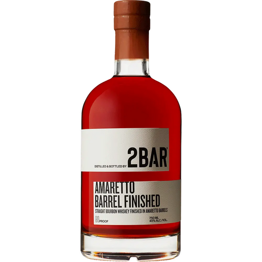 2BAR Amaretto Barrel Finished Straight Bourbon Whiskey
