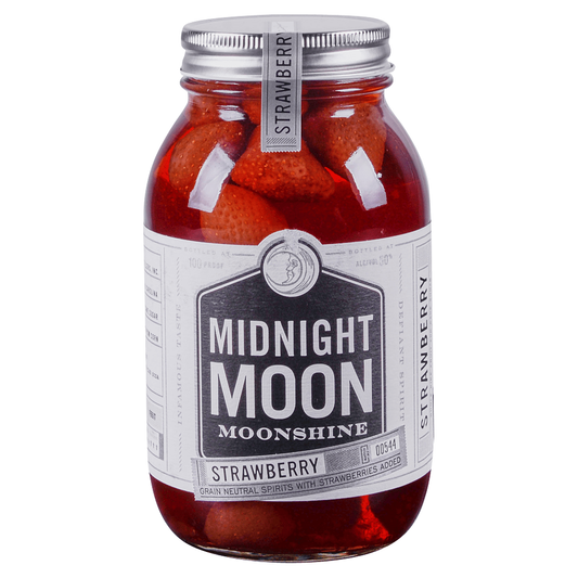 Midnight Moon Strawberry Moonshine 12 x 50ml | Mini Alcohol Bottles:Bourbon Central