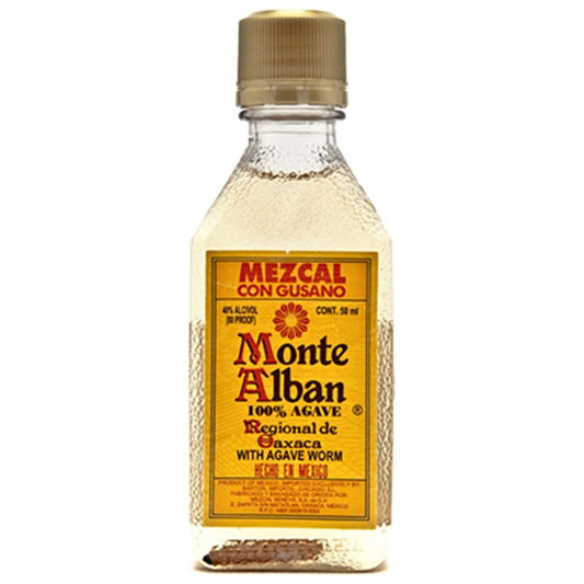 Monte Alban Mezcal 12 x 50ml | Mini Alcohol Bottles:Bourbon Central