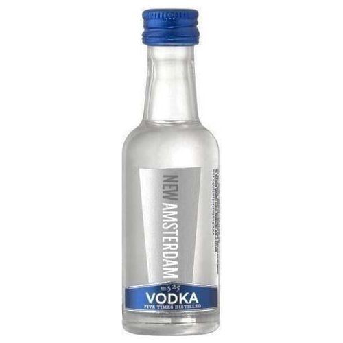 New Amsterdam Vodka Original 12 x 50ml | Mini Alcohol Bottles:Bourbon Central