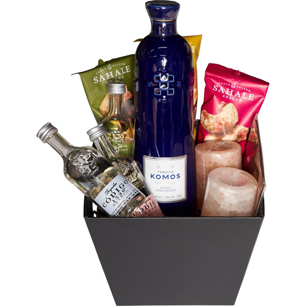 Komos Anejo Cristalino: The Ultimate Tequila Gift Basket:Bourbon Central