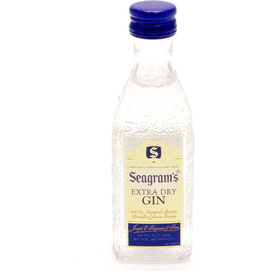 Seagram Extra Dry Gin 10 x 50ml | Mini Alcohol Bottles:Bourbon Central