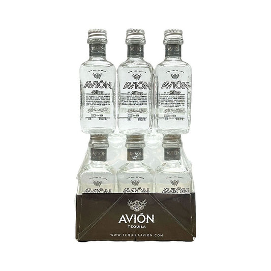 Avion Silver Tequila 6 x 50ml | Mini Alcohol Bottles:Bourbon Central