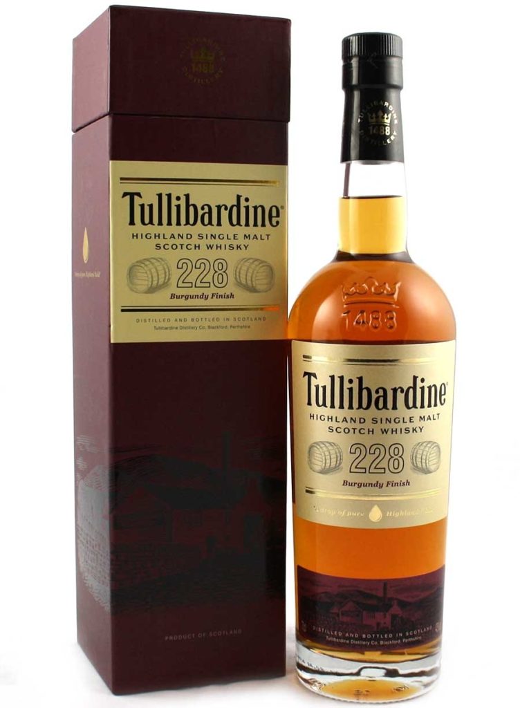 Tullibardine Single Malt Scotch 228 Burgundy Finish 750Ml