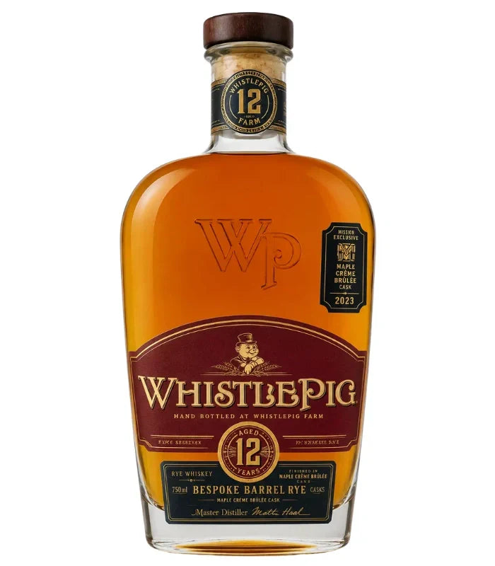 WhistlePig 12 Year Bespoke Barrel Rye Maple Crème Brûlée Cask