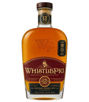 WhistlePig 12 Year Bespoke Barrel Rye Maple Crème Brûlée Cask